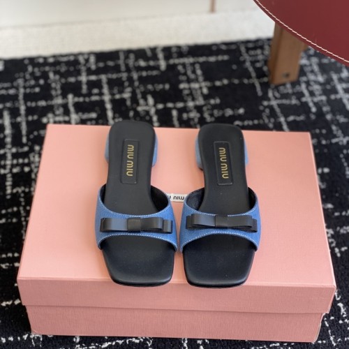 미우미우 Miu Miu 데님 슬리퍼