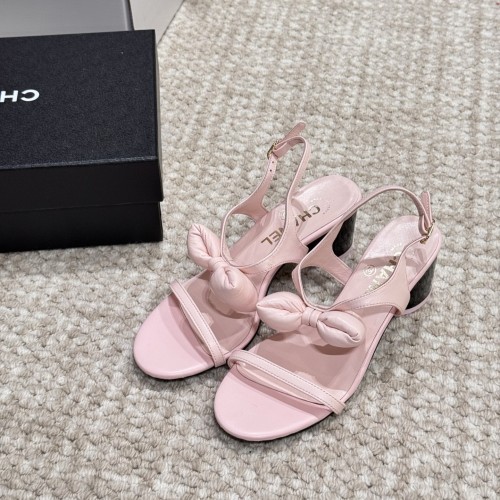 Chanel 샤넬 2025 봄-여름 프리-컬렉션 샌들 램스킨  라이트 핑크