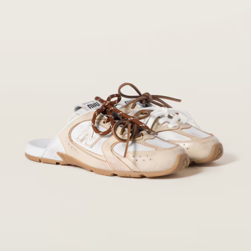 MiuMiu X New Balance 뉴발란스 X 미우미우 스웨이드 및 메쉬