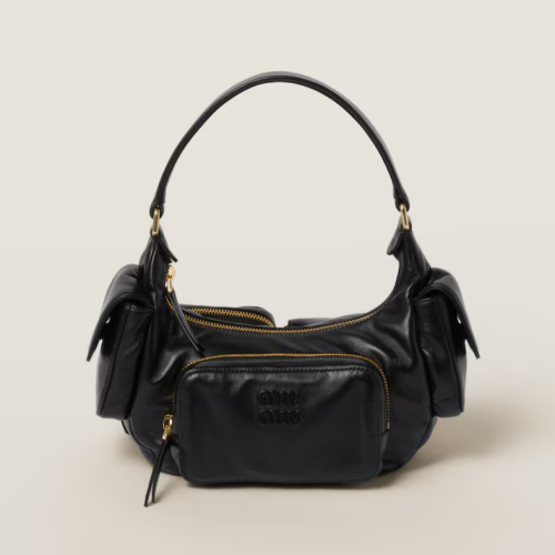MiuMiu 미우미우 나파 가죽 포켓 백 ( 5BB146 )