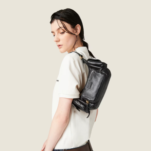 MiuMiu 미우미우 나파 가죽 포켓 백 ( 5BB146 )