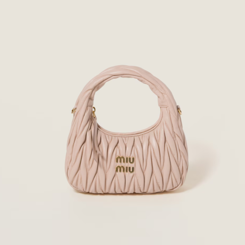 MiuMiu 미우미우 완더 마테라쎄 나파 가죽 호보 백