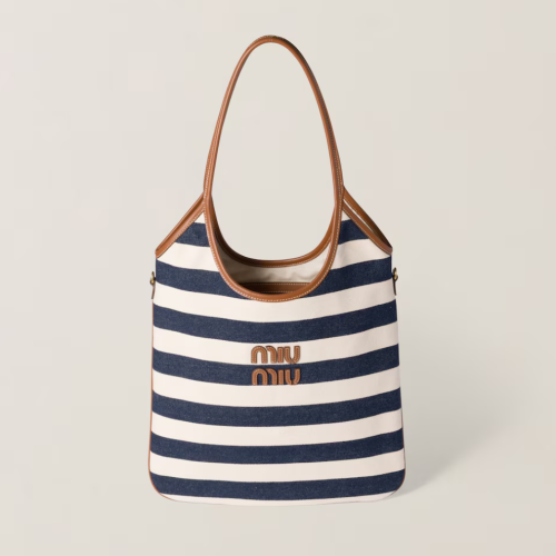 MiuMiu 미우미우 캔버스 및 가죽 아이비 백