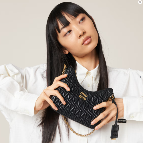 MiuMiu 미우미우 마테라쎄 나파 가죽 숄더 백