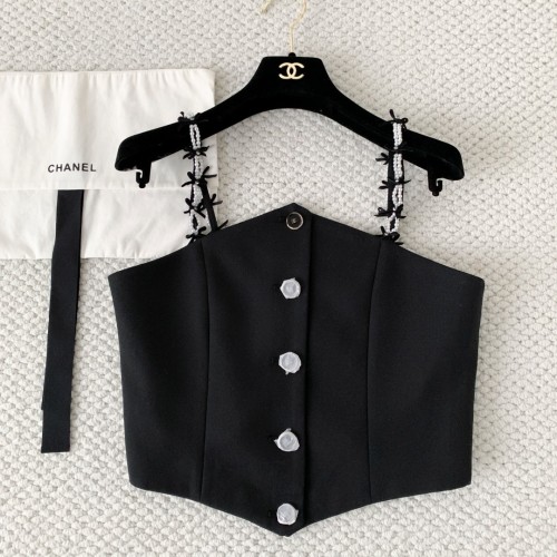 (제니 착용)Chanel 샤넬 진주 탱크탑