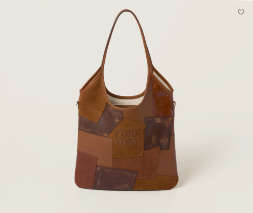 MiuMiu 미우미우 아이비 가죽 패치워크 백