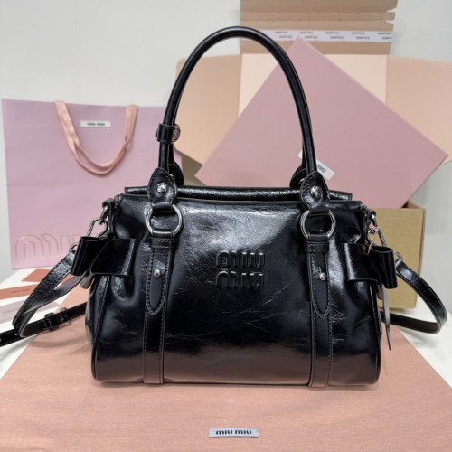 MiuMiu 미우미우 가죽 탑 핸들 백