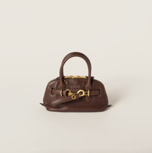 MiuMiu 미우미우 아방뛰르 미니 나파 가죽 백