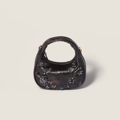 MiuMiu 미우미우 완더 자수 가죽 미니백