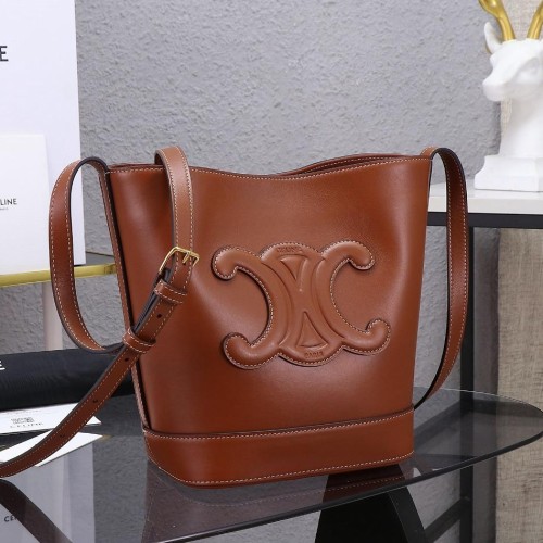 Celine 셀린느 퀴르 트리옹프 버킷 - 부드러운 카프스킨