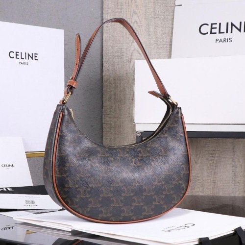 Celine 셀린느 아바 백 - 트리옹프 캔버스 & 카프스킨