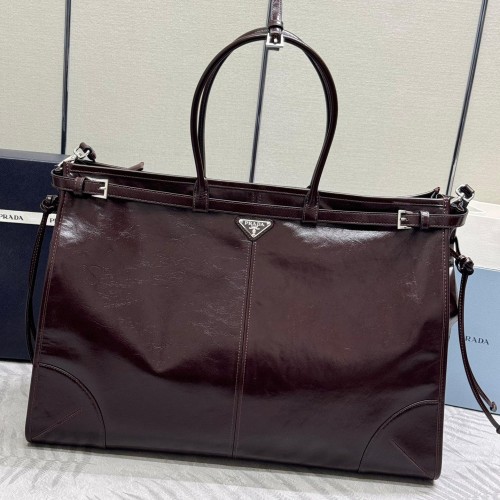 Prada 프라다 보니 엑스트라 라지 가죽 핸드백