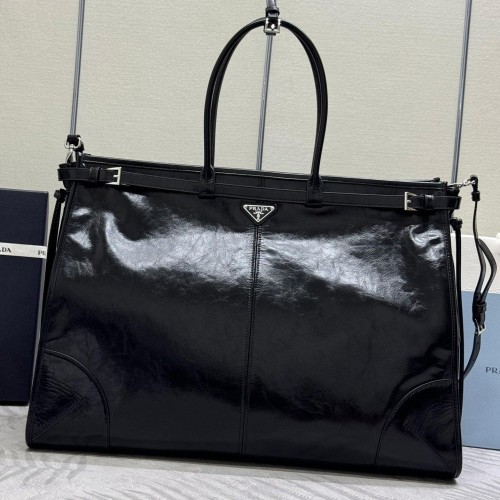 프라다 보니 엑스트라 라지 가죽 핸드백