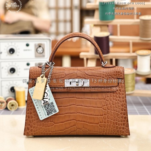 Hermes 에르메스 Matte Fauve Barenia Alligator