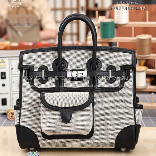 Hermes 에르메스 Birkin Swift & Toile Goeland